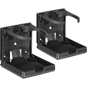 YONO - Inbouw Bekerhouder - Universeel - Inklapbaar en Verstelbaar - Set van 2 Stuks