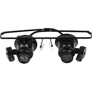 Loepbril - 20x Vergroting - Vergrootglas Bril met LED Verlichting