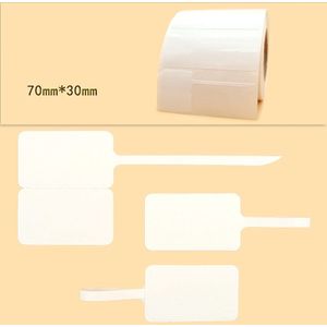 Rol met 500x Prijskaartje Labeltje Verticaal Sticker Label 7x3cm Sieraden