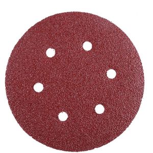 20x Schuurschijf 125mm Fijnheid 80 Geperforeerd met 6 Gaten Rond