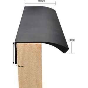 50cm Afgeronde Handgreep - Mat Zwart - Keukenkastjes voor Deurtjes