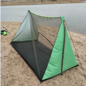 Kampeer Survival Tent - Met Hor - Buitenkant Klamboe 1 Persoon