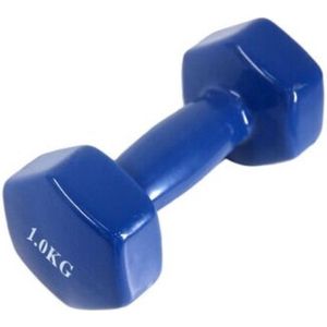 Dumbbell Blauw 1kg Fitness Krachtsport Bodybuilding Dumbell Los