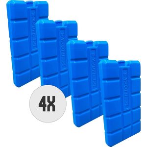 DULA Blauwe Koelelementen - 4 stuks 200 gram - 8 x 15 x 2 cm