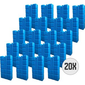 DULA Koelelementen - blauw - 20 stuks - 750 gram - 20x10,5x4cm