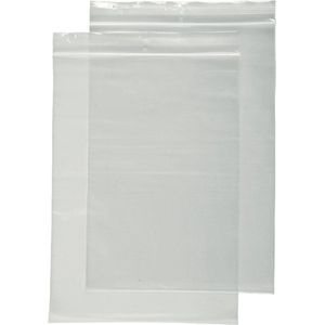 DULA - Gripzakje - 100 x 150 mm - Transparant - 100 stuks - Hersluitbare verpakking zakjes