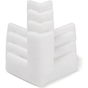FSW-Products - Hoekbescherming voor Tafelhoek Wit - 4 Stuks - Hoekbeschermer - Zelfklevend - Deurstoppers - Stootdoppen