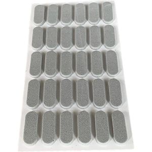 FSW-Products - Zelfklevende Deurstoppers - 30 Stuks - Grijs - Eva materiaal - Deurbescherming - Meubelonderzetters - Tafelhoek beschermers - Geluidsdempers - Deurbuffer - Rubberen Buffers voor Meubelen - Zelfklevend - Deurstootkussens - Meubelbuffer