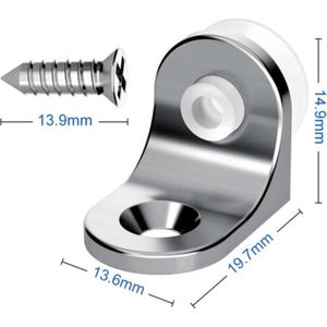 FSW-Products - Plankdragers - 4 Stuks - Plankdrager - Plankendrager - Dragers voor in kasten - RVS - Legplankdrager - Schapdrager