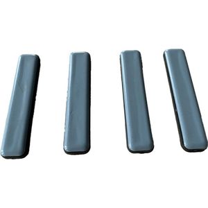 FSW-Products - 4 Stuks - Teflon Meubelglijders - 7.5 x 1.5 cm - Rechthoek - Meubelvilt - Vloerglijders - Meubelonderzetters - Zelfklevend - Bescherming van Vloer en Meubel - Stoelpoten - Antikras - Viltjes – Stoelpootdoppen