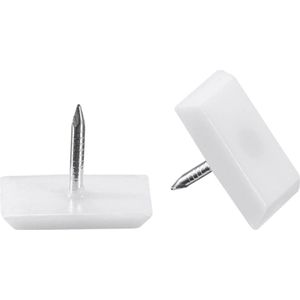 FSW-Products - Meubelglijder - Meubelonderzetters - Vloerglijders - Gel - Vilt voor Meubel - 4 Stuks - Kunststof / Gel - Rechthoek - 18x12mm