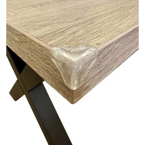 FSW-Products - Hoekbescherming voor Tafelhoek Transparant - 4 Stuks - Hoekbeschermer - Zelfklevend - Deurstoppers - Stootdoppen