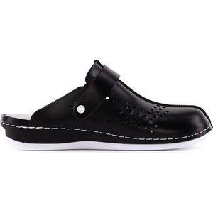 Klompen Dames - Werkschoenen - Zwart - 100% Natuurlijk Rundleder