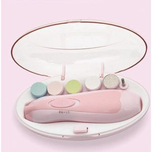 IGOODS Electrische Baby nagelset - Baby NagelKnipper & Nageltrimmer - veilig en zacht - voor baby en volwassenen - ultra stil (slapend knippen) - draadloos - Pink