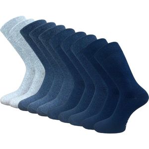 VANSENZO - Basic Sokken - Marineblauw - Set van 10 Paar