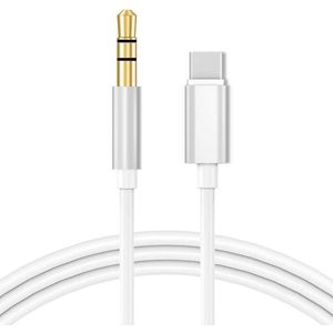 Opline USB-C naar AUX Kabel - 1 Meter - Wit