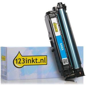 123inkt huismerk vervangt HP 648A (CE261A) toner cyaan