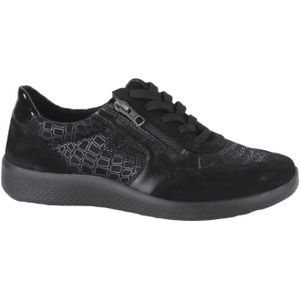 Ti Comos - 2320002-000 - Veterschoenen - Zwart - Suède - Rubber Zool