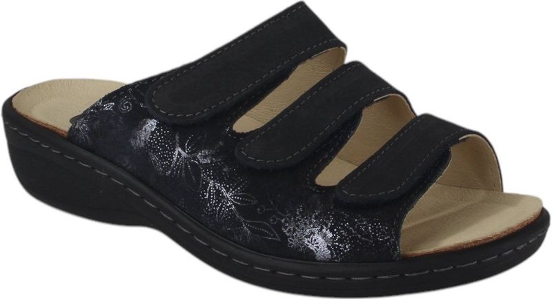 Ti Comos - 2710000-830 - Slippers - Blauw - Nubuck - Leer Binnenvoering - Rubber Zool