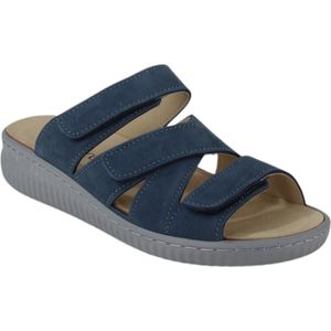 Ti Comos - 2710001-822 Slippers - Blauw - Nubuck - Leer Binnenvoering - Rubber Zool