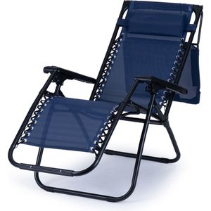 Viking Choice - Zero Gravity - Ligstoel - Blauw - Stalen Frame - Zonnedak