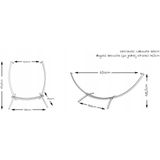 Hangmat frame verstelbaar set met hangmat + hangstoel – Grijs