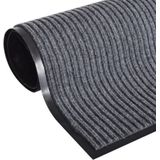 Deurmat - Grijs - XXL 240 x 120 cm - Entreemat Geribbeld