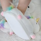 Eenhoorn - Pantoffels - Wit - Sloffen - One Size