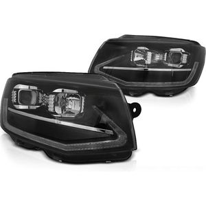 Koplampen VW T6 15-19 zwart