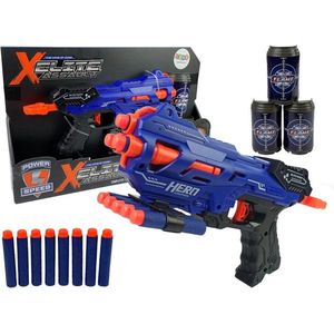 Xelite - Soft bullet gun - 29 cm - met targets - blauw