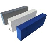 Vikingchoice - Jenga Soft Play Foam Blokken - Set van 15 - Wit - Babyblauw - Grijs