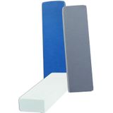 Vikingchoice - Jenga Soft Play Foam Blokken - Set van 15 - Wit - Babyblauw - Grijs