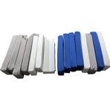 Vikingchoice - Jenga Soft Play Foam Blokken - Set van 15 - Wit - Babyblauw - Grijs