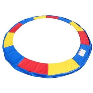 Trampoline rand - 366 cm - 12ft - geel, rood, blauw