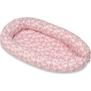Babynest - baby nestje - 0-8 maanden - 100% katoen - 82x54cm - zwanen