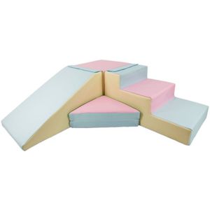 Bouwstenen Set - Schuif - Roze Blauw Geel - Schuim - Veilig en Onderhoudsvriendelijk
