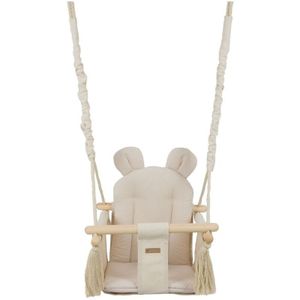 Baby schommel - hout - crème - tot 20 kg