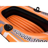 Bestway Kondor 1000 - opblaasboot - 1 persoon - 155 x 93 cm - oranje grijs