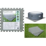 Bestway - zwembadtegels - 50x50 cm - foam tegels - grijs