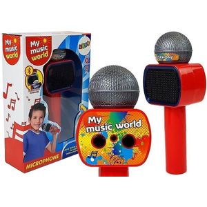Karaoke microfoon - kind - draadloos met luidspreker - rood