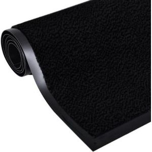 Deurmat - droogloopmat - inloopmat - 120 x 180 cm - zwart