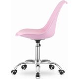 ALBA - Bureaustoel - met wielen - in hoogte verstelbaar - roze