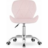 AVOLA - Bureaustoel - velvet - ergonomisch - roze