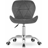 AVOLA - Bureaustoel - ergonomisch - velvet - grijs