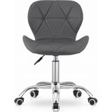 AVOLA - Bureaustoel - ergonomisch - ECO-leer - grijs