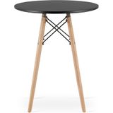 TODI - Bijzettafel - Zwart - Rond - ø 60cm