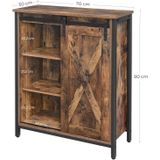 Opbergkast - Dressoir Kast - Industrieel - 70x30x80cm