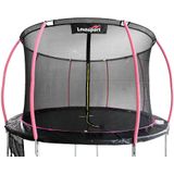 Trampoline - 366 cm - roze zwart - veiligheidsnet - tot 150kg