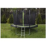 Trampoline - 366 cm - groen zwart - veiligheidsnet - tot 150kg