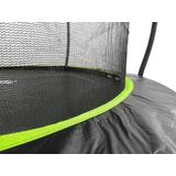 Trampoline - 244 cm - groen zwart - veiligheidsnet - tot 100kg